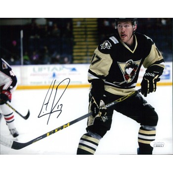 Carter Rowney Pittsburgh Penguins Signed 8x10 Matte Photo JSA Authenticated
