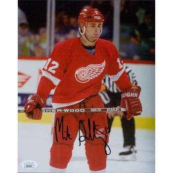 Mike Sillinger Detroit Red Wings Signed 8x10 Glossy Photo JSA Authenticated