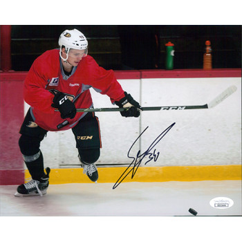 Sam Steel Anaheim Ducks Signed 8x10 Matte Photo JSA Authenticated Sam Steel Anaheim Ducks Signed 8x10 Matte Photo JSA Authenticated