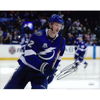 Andrej Sustr Tampa Bay Lightning Signed 8x10 Matte Photo JSA Authenticated