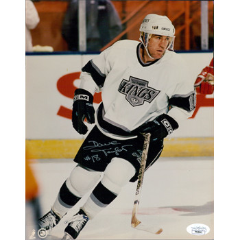 Dave Taylor Los Angeles Kings Signed 8x10 Glossy Photo JSA Authenticated Dave Taylor Los Angeles Kings Signed 8x10 Glossy Photo JSA Authenticated