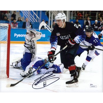 Troy Terry Anaheim Ducks Signed 8x10 Matte Photo JSA Authenticated Troy Terry Anaheim Ducks Signed 8x10 Matte Photo JSA Authenticated