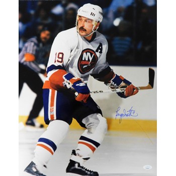 Bryan Trottier New York Islanders Signed 16x20 Glossy Photo JSA Authenticated