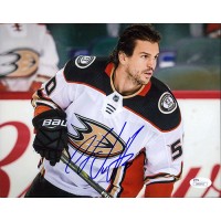 Antoine Vermette Anaheim Ducks Signed 8x10 Matte Photo JSA Authenticated