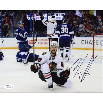 Antoine Vermette Chicago Blackhawks Signed 8x10 Matte Photo JSA Authenticated