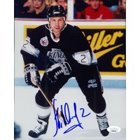 Alexei Zhitnik Los Angeles Kings Signed 8x10 Glossy Photo JSA Authenticated