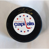 Jim Carey Washington Capitals Signed Hockey Puck JSA Authenticated