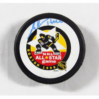 Glenn Hall Signed 1996 Boston NHL All Star Hockey Puck JSA Authenticated