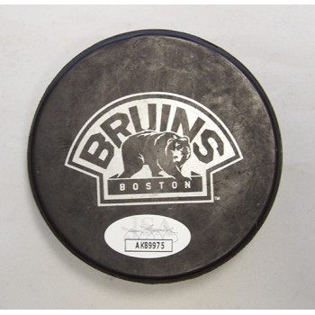 Shane Hnidy Boston Bruins Signed Hockey Puck JSA Authenticated
