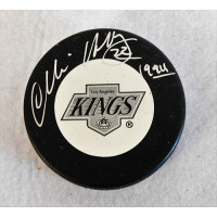 Charlie Huddy Los Angeles Kings Signed Hockey Puck JSA Authenticated