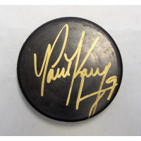 Paul Kariya Anaheim Mighty Ducks Signed Hockey Puck JSA Authenticated