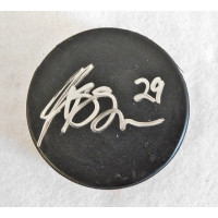 Joel Kwiatkowski Signed Blank Hockey Puck JSA Authenticated