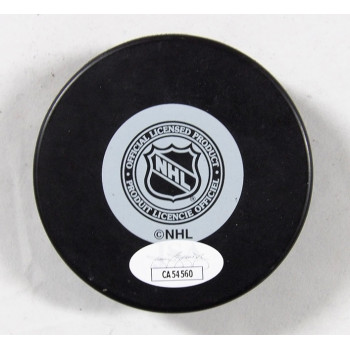 Mike Modano Dallas Stars Signed Hockey Puck JSA Authenticated Smudged