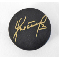 Stan Neckar Signed Blank Hockey Puck JSA Authenticated