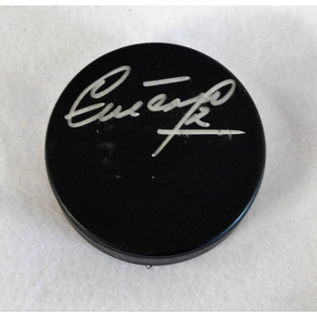 Stan Neckar Signed Blank Hockey Puck JSA Authenticated