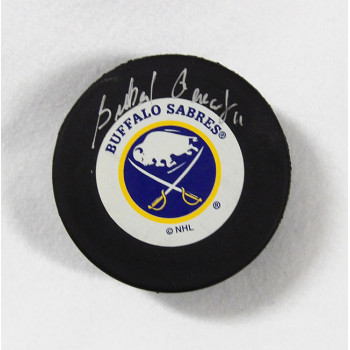 Gilbert Perreault Buffalo Sabres Signed Hockey Puck JSA Authenticated