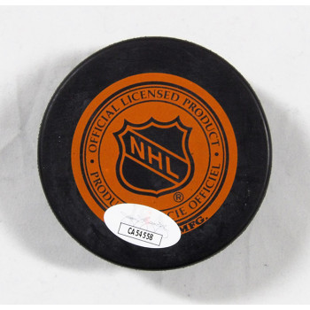 Mark Recchi Philadelphia Flyers Signed Hockey Puck JSA Authenticated