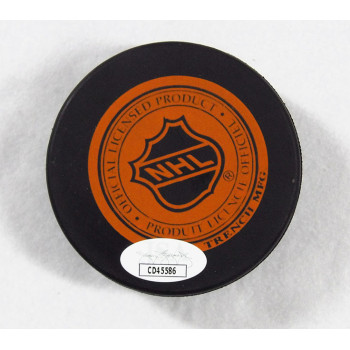 Maurice Richard Montreal Canadiens Signed Hockey Puck JSA Authenticated