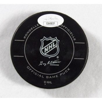Teemu Selanne Anaheim Ducks Signed Official Game Hockey Puck JSA Authenticated