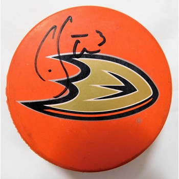 Clayton Stoner Signed Anaheim Ducks Hockey Puck JSA Authenticated