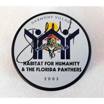 Stephen Weiss Florida Panthers Signed Hockey Puck JSA Authenticated
