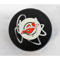 Dainius Zubrus New Jersey Devils Signed Hockey Puck JSA Authenticated