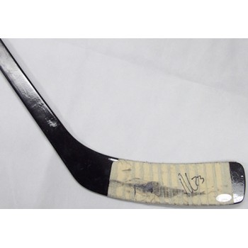 Francois Beauchemin Anaheim Ducks Signed Game Used Hockey Stick JSA Authentic