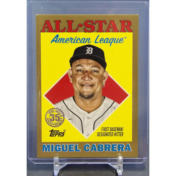 Miguel Cabrera Tigers 2023 Topps Series 2 1988 ALL-STAR Gold Card #88AS-14 /75