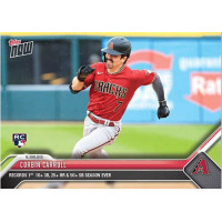 Corbin Carroll 2023 MLB TOPPS NOW Record 1st 10+ 3B 25+ HR 50 SB RC Card #933 Corbin Carroll 2023 MLB TOPPS NOW Record 1st 10+ 3B 25+ HR 50 SB RC Card #933