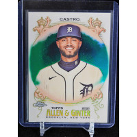 Willi Castro 2021 Topps Chrome Allen & Ginter Green Refractor Card #189 /99