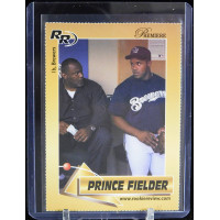 Prince Fielder Milwaukee Brewers Premiere 2002 Rookie Review Card #10 /99