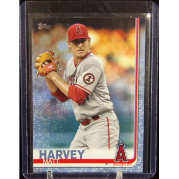 Matt Harvey LA Angels 2019 Topps Series 2 Father's Day Blue Card #490 /50