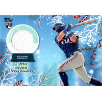 Josh Jung Texas Rangers 2023 Topps Holiday Relic Jersey Card #RC-JJ