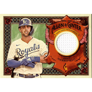 Whit Merrifield Royals 2022 Topps Allen and Ginter Relics Jersey Card #AGRA-WM