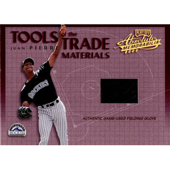 Juan Pierre 2002 Playoff Absolute Tools of The Trade Materials Card #TT-59 /125 Juan Pierre 2002 Playoff Absolute Tools of The Trade Materials Card #TT-59 /125