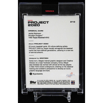 Jackie Robinson Brooklyn Dodgers Topps Project 2020 Card 1952 #210