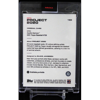 Ichiro Suzuki Seattle Mariners Topps Project 2020 Card 2001 #169