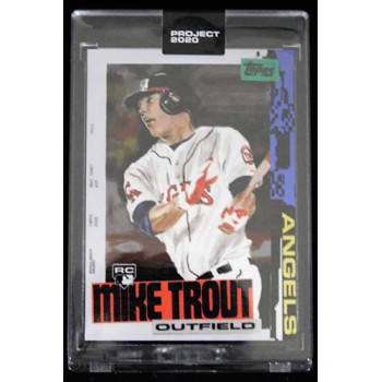 Mike Trout Los Angeles Angels Topps Project 2020 Card 2011 RC #85