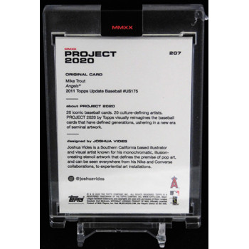 Mike Trout Los Angeles Angels Topps Project 2020 Card 2011 RC #207