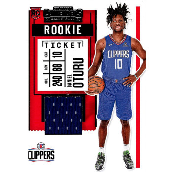 Daniel Oturu 2020-21 Panini Contenders Rookie Ticket Swatches Jersey Card RS-DOT