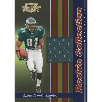 Jason Avant 2006 Donruss Threads Rookie Collection Materials Card #RCM-16 /500
