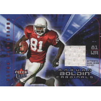 Anquan Boldin 2005 Fleer Ultra Sensations Jerseys Platinum Jersey Card #AB /25