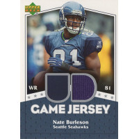 Nate Burleson Seattle Seahawks 2007 Upper Deck UD Game Jersey Card #UDGJ-NB