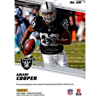 Amari Cooper Oakland Raiders 2017 Panini Day Materials Cracked Ice Card /25 #AM
