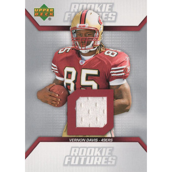 Vernon Davis 49ers 2006 Upper Deck Rookie Futures Jersey Card #RF-VD