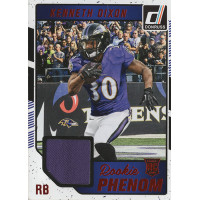 Kenneth Dixon Baltimore Ravens 2016 Donruss Rookie Phenom Jersey Card #1 Kenneth Dixon Baltimore Ravens 2016 Donruss Rookie Phenom Jersey Card #1