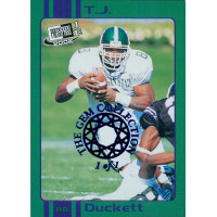T.J. Duckett 2002 Press Pass JE Old School Card #OS12 The Gem Collection 1/1