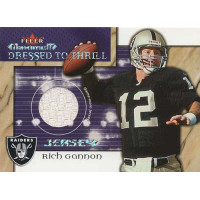 Rich Gannon Oakland Raiders 2002 Fleer Maximum Dressed to Thrill Jersey Card