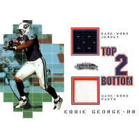 Eddie George Tennessee Titans 2002 Fleer Showcase Top 2 Bottom Card /250