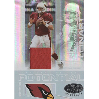 Matt Leinart Cardinals 2007 Leaf Certified Materials Potential Card #CP-13 /250